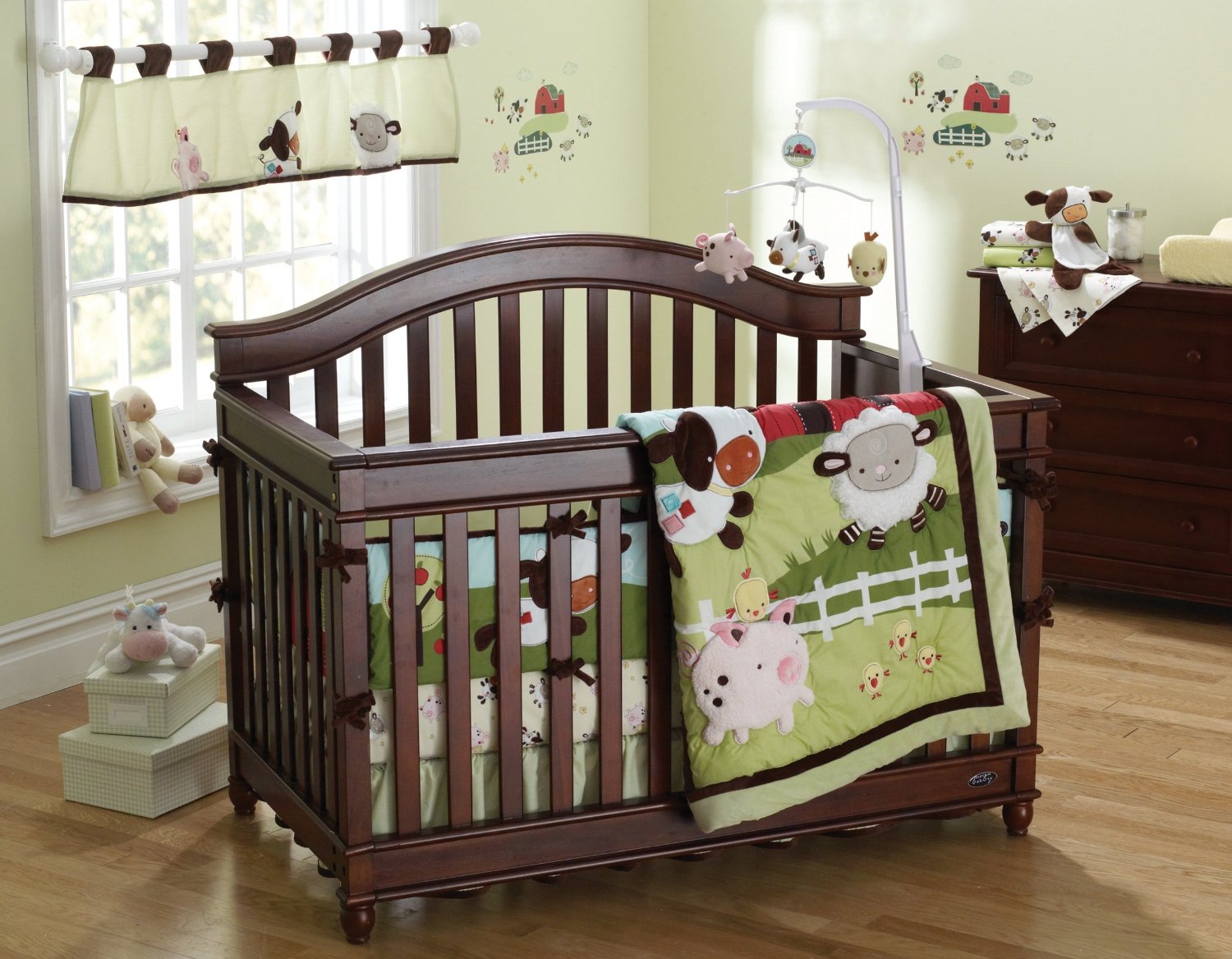 baby animal nursery bedding