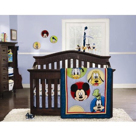mickey mouse crib set