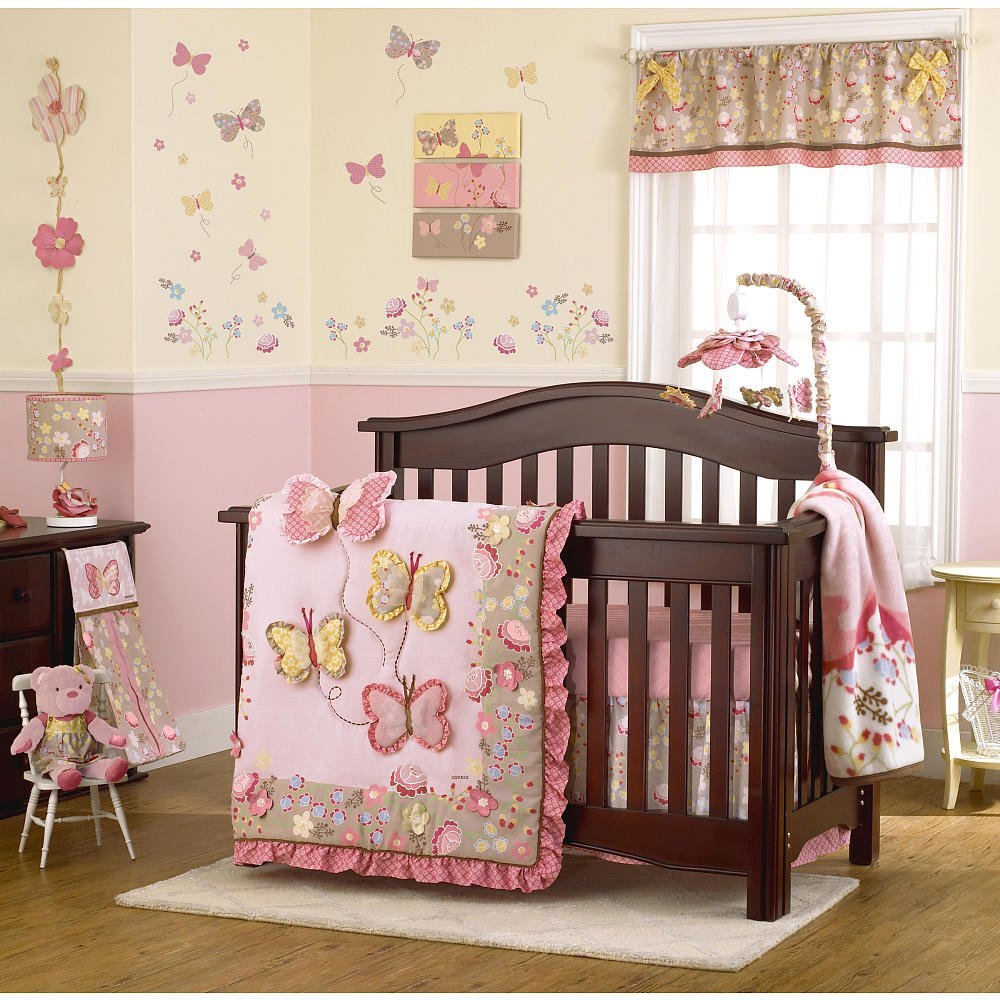 butterfly crib set