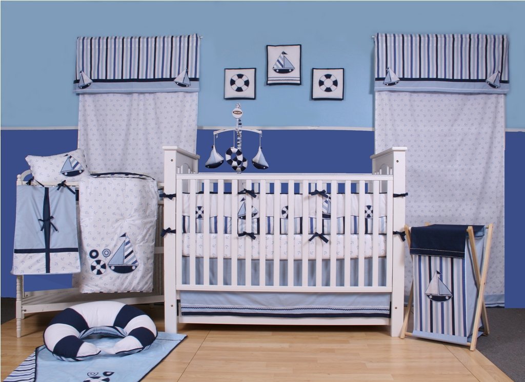 navy blue nursery accessories