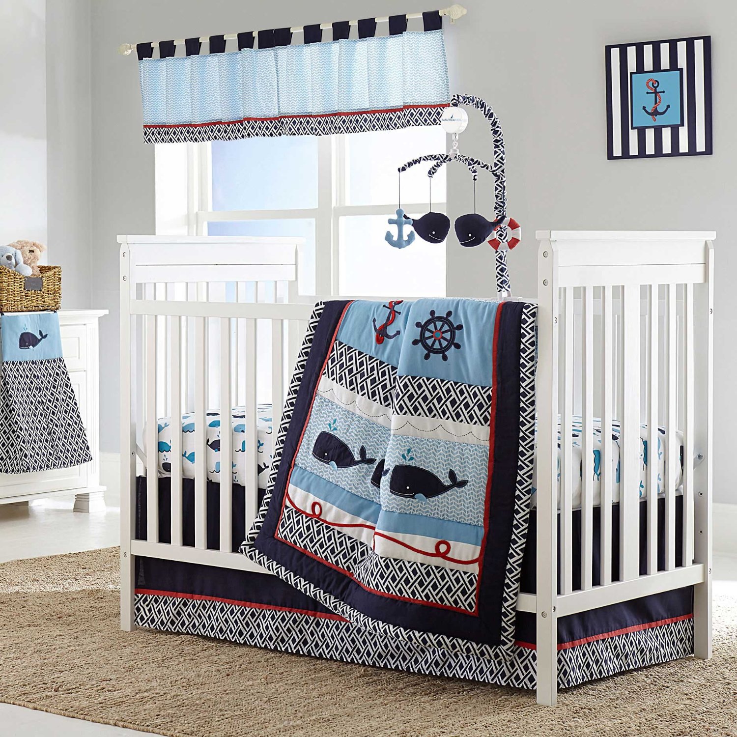 nautical baby crib set